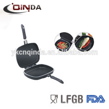 non stick die casting aluminum two sided pan